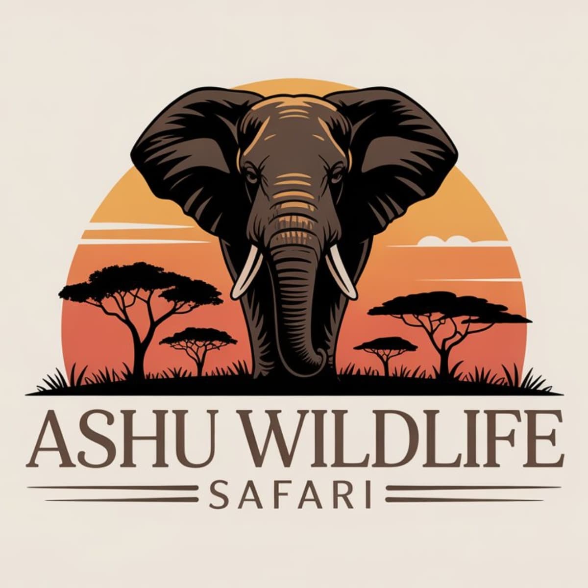Ashu wildlife safari logo